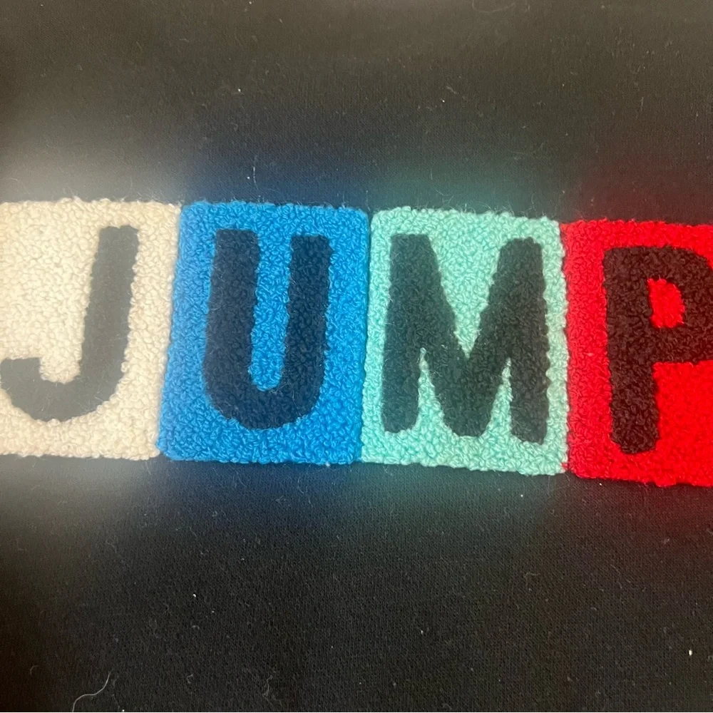 Black Kids Sweatshirt‎ with 'JUMP' Design